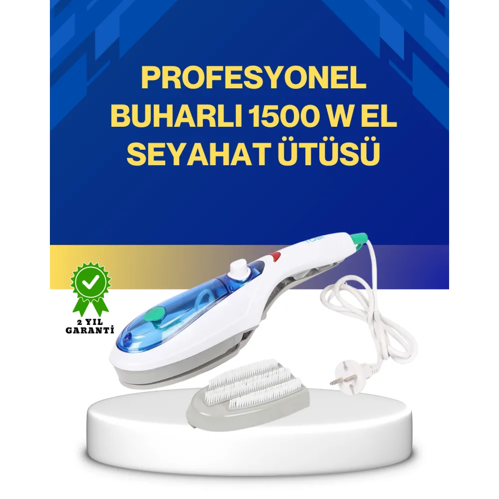 Kompakt Buharlı Ütü 1500W | Tüm Yüzeyler İçin Pratik ve Etkili