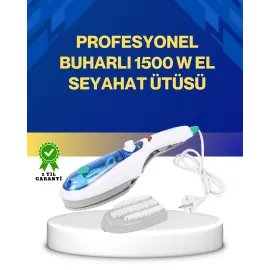 Kompakt Buharlı Ütü 1500W | Tüm Yüzeyler İçin Pratik ve Etkili