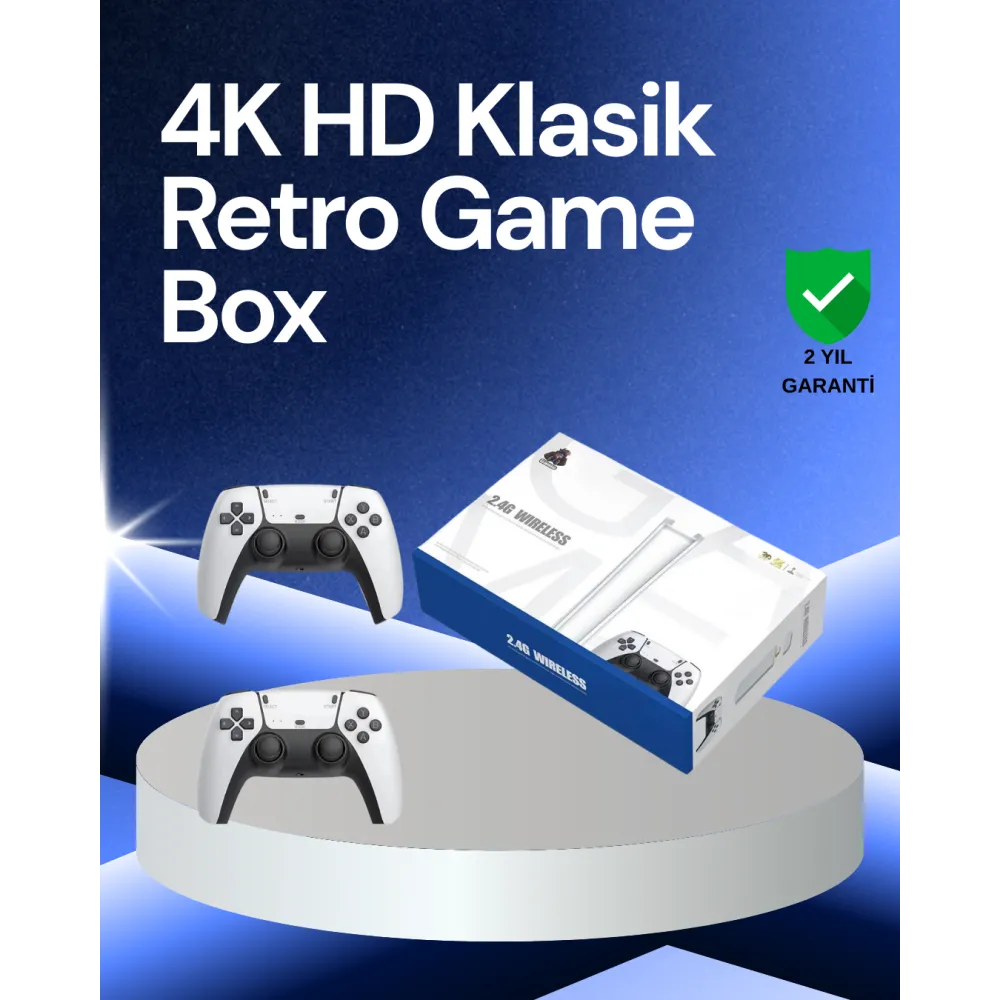 20000 Oyunlu Retro Tv Oyun Konsolu 64Gb Sd Kartlı Model