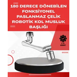 Çift Su Akış Modlu Musluk Başlığı – 360° + 720° Tam Dönebilen 3 Kollu Yapı