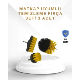 Yüksek Devirde Etkili Temizlik Sağlayan Matkap Ucu Fırça Seti