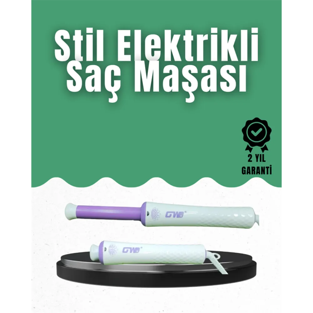 GW Taşınabilir Saç Maşası – 360° Döner Kablo, Negatif İyonlu Seramik Teknoloji