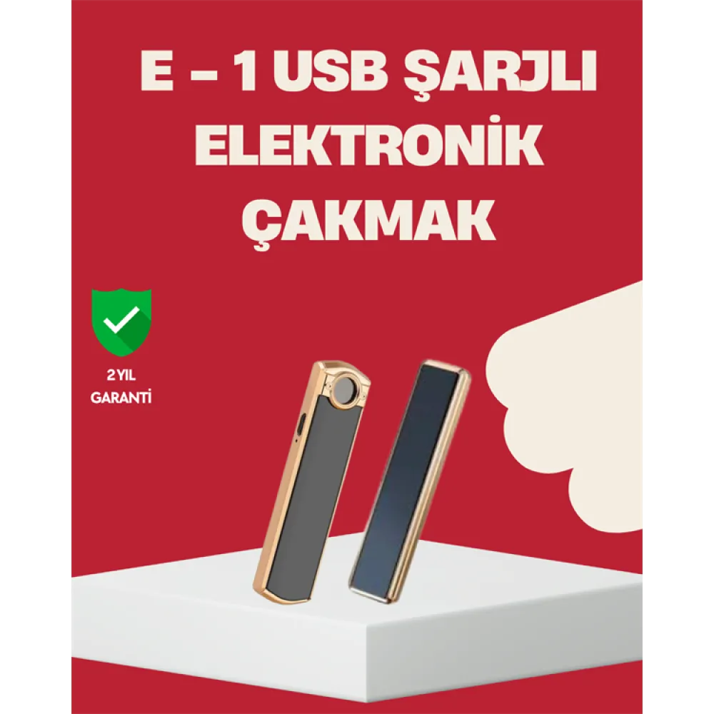 Rüzgar Geçirmez Elektronik Çakmak – Modern Tasarım, Metal Gövde