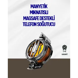 Mıknatıslı ve Aparatlı Montajlı Soğutucu Fan | Her Cihaza Uyumlu | LED Göstergeli