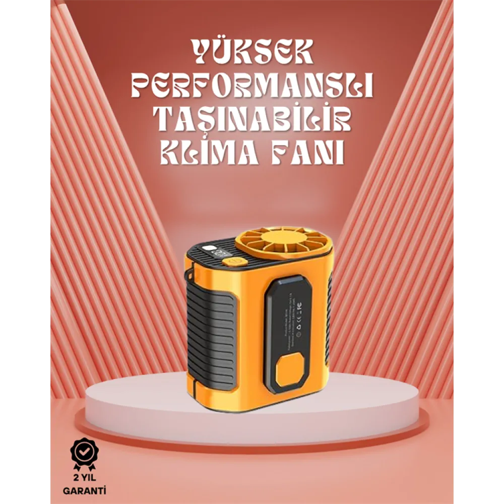 Sessiz Turbo Fan – Kamp, Spor, Ofis İçin Taşınabilir Mini Soğutucu