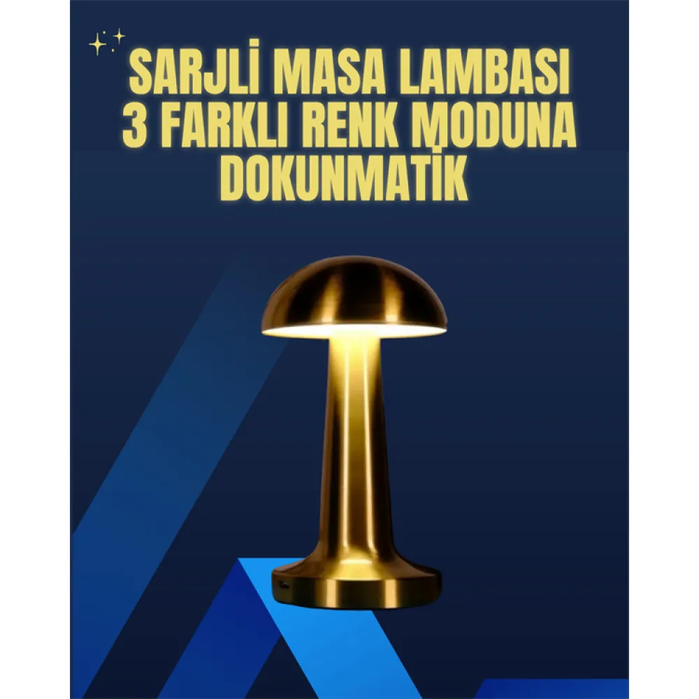 Modern Tasarım Şarjlı Masa Lambası – 1800 Mah Batarya