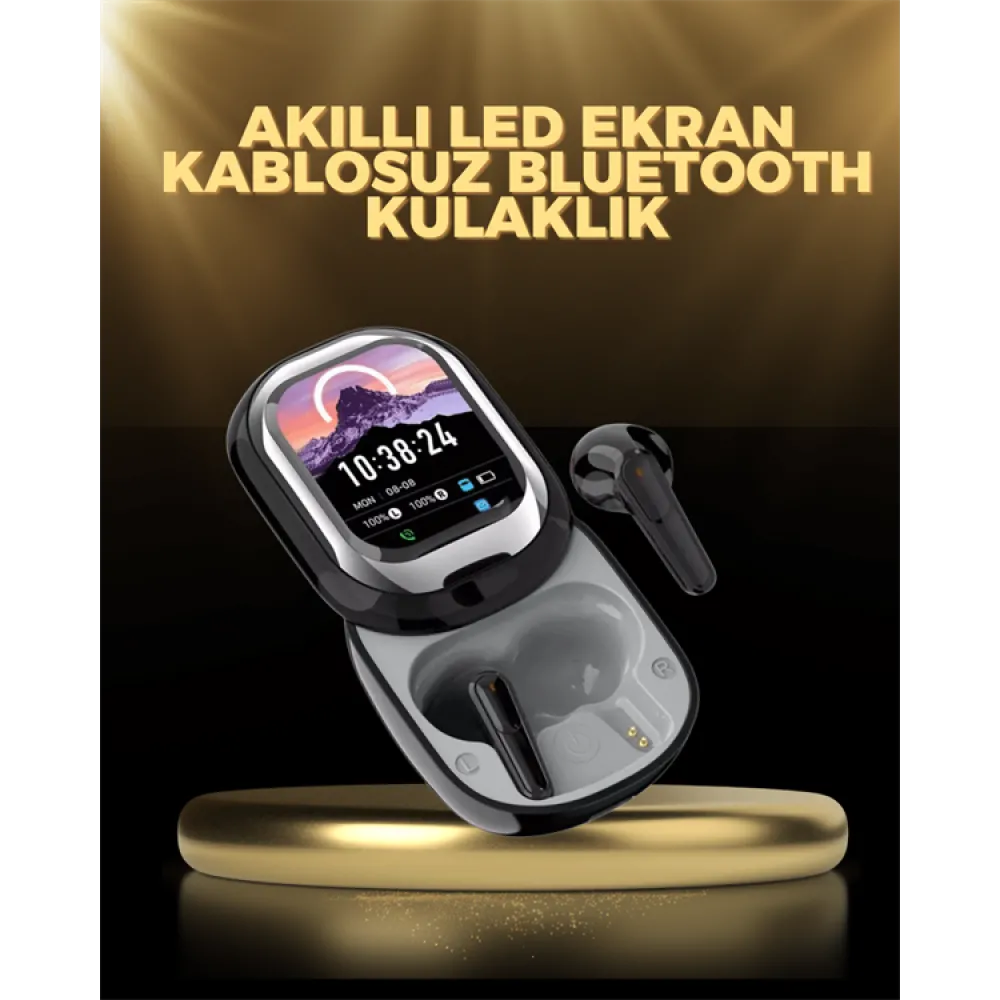Kişiselleştirilebilir LED Ekranlı Bluetooth Kulaklık – Oyun & Müzik Modlu