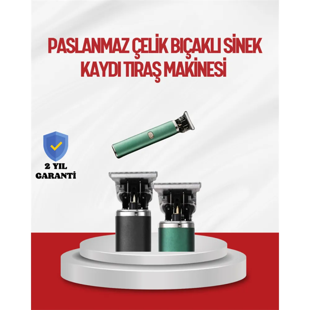 Saç Sakal Ense Paslanmaz Çelik T-Bıçak Vücut Tıraş Makinesi