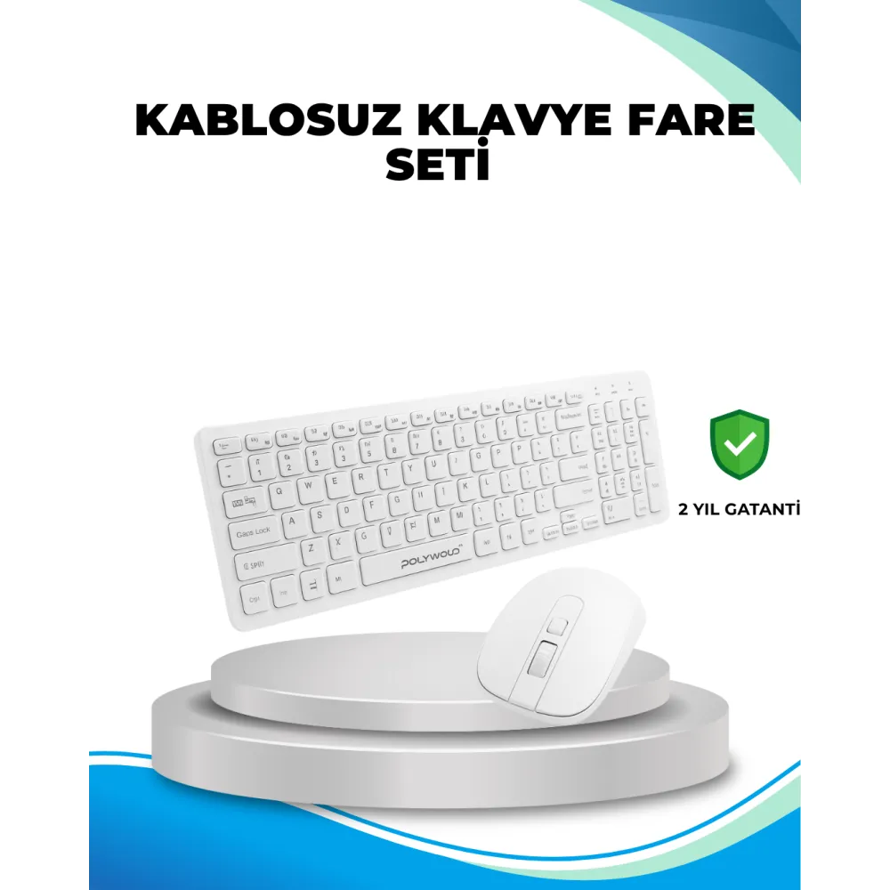 Q Klavye Klavye ve Mouse Seti USB Girişli Kablosuz