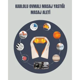 6 Başlıklı Isıtmalı Masaj Cihazı – Tüm Vücut İçin Derin Kas Masajı