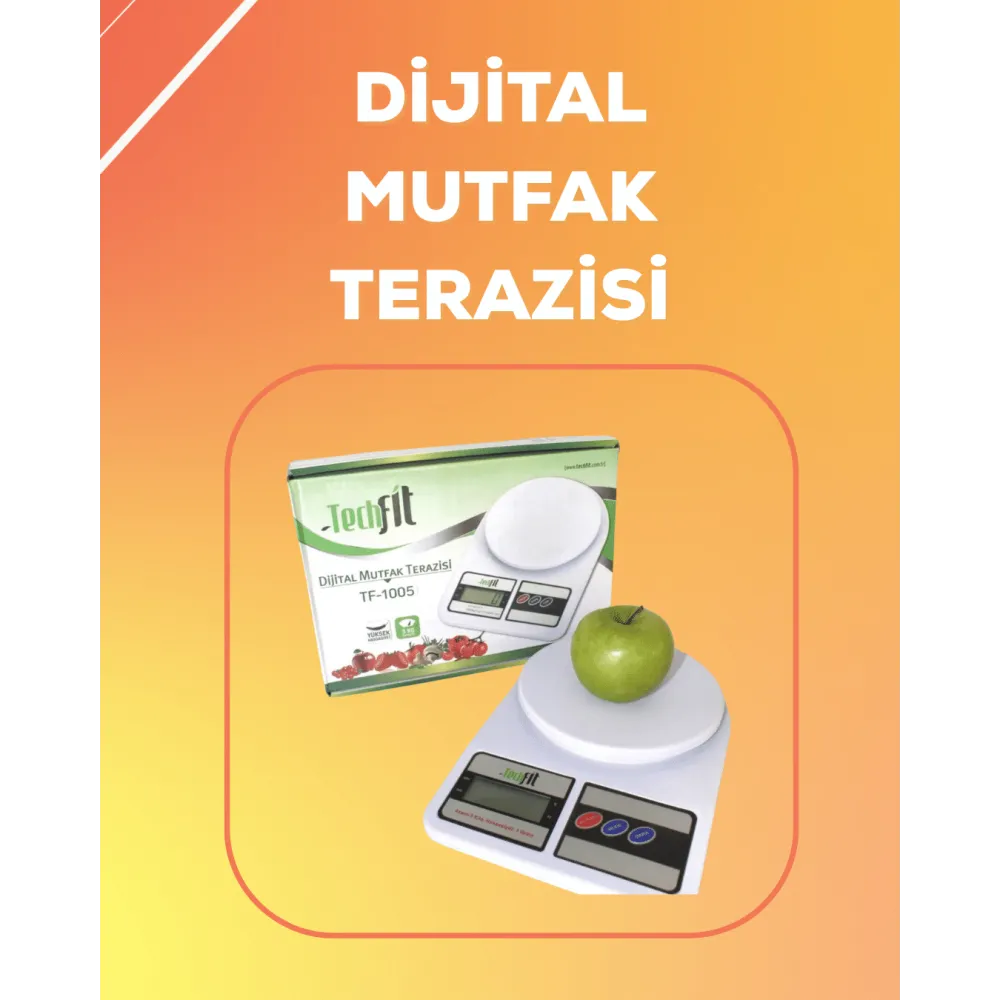 LCD Ekranlı Yüksek Hassasiyetli Dijital Mutfak Terazisi