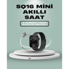 SQ-16 Mini Series 10 Akıllı Saat – 3 Kordon + Hediye Bileklik