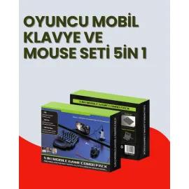 5in1 BT5.3 Mobil Oyun Kiti Klavye Mouse Dönüştürüc..