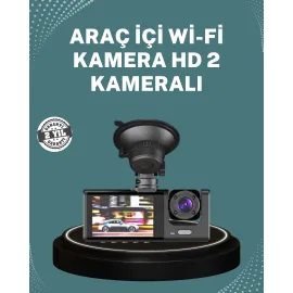 Gece Görüşlü DVR 3 Lensli Araç İçi Sürüş Kamerası Video Kaydedici