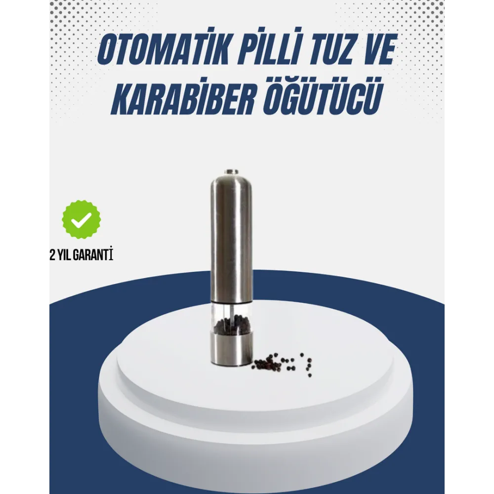 Tuz Baharat Öğütücü Otomatik Baharat Değirmeni Uzun Ömürlü Pratik