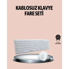 Q Klavye Klavye ve Mouse Seti USB Girişli Kablosuz