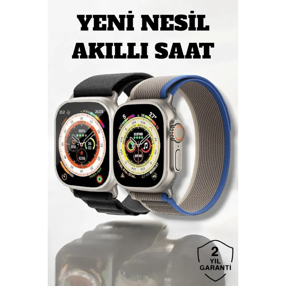 49Mm Ekranlı, Kan Basıncı Ve Adımsayar Özellikli Bluetooth Akıllı Saat