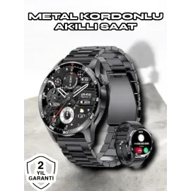 Nfc Ve Kablosuz Şarjlı Akıllı Saat Ekg, Nabız & Spor Modları Ile Ios Ve Android Uyumlu