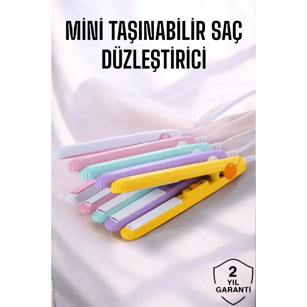 180°C Isı ve Uzun Süre Kalıcı Düzlük Sağlayan Mini Saç Düzleştirici