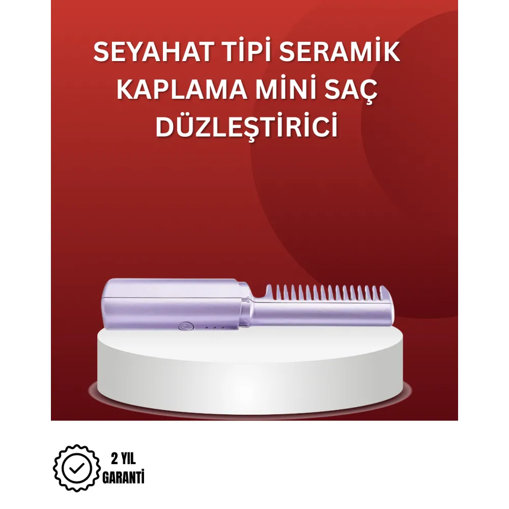 Isıtmalı Saç Düzleştirici Fırça – Kablosuz ve Hafif Tasarım