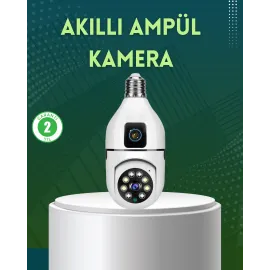 360 Derece Panoramik WiFi Kamera – Full HD Ev Güvenlik Sistemi