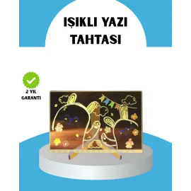 Silinebilir LED Mesaj Tahtası 7 Renkli Kalem Dahil