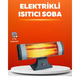 Sessiz Çalışan Quartz Tüp Infrared Isıtıcı 1800W