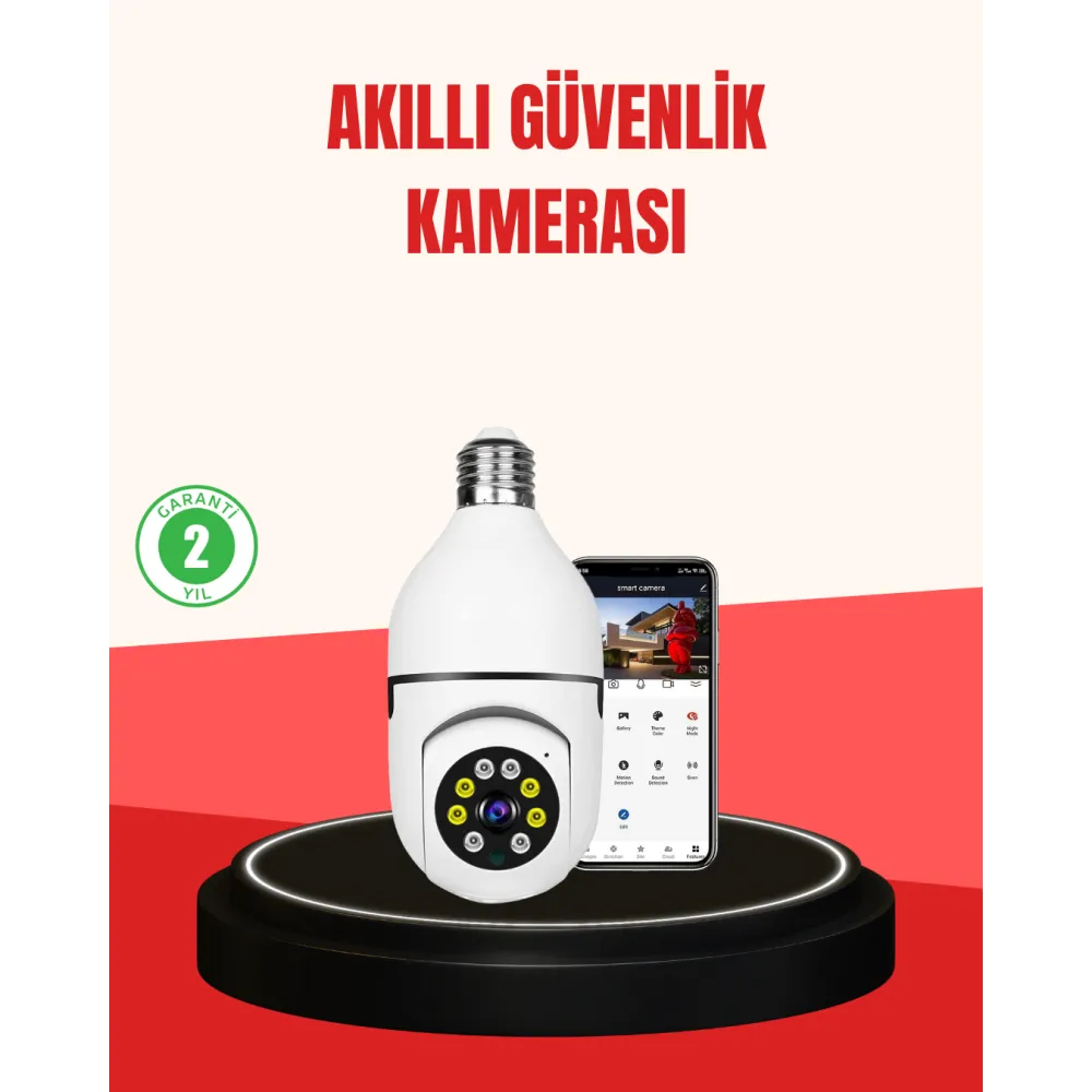 Hareket Algılamalı Kablosuz Akıllı Ev Güvenlik Kamerası