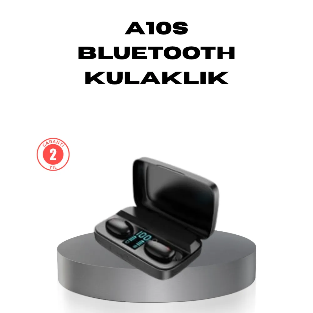 A10s TWS Bluetooth 5.0 Kulaklık – Powerbank’li Şarj Kutusu, Dokunmatik Kontrol, Gerçek Stereo