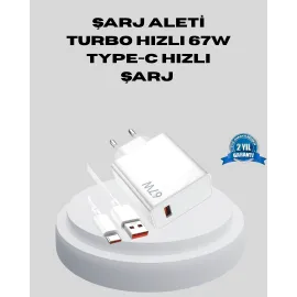 67W Type-C Turbo Şarj Cihazı – Aşırı Akım Ve Isı Koruması, Seyahat Uyumlu