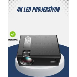 Full HD Projeksiyon – HDMI/USB Girişli, Kumandalı, Eğitim ve Sunum İçin İdeal