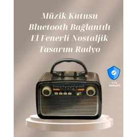Bluetooth Bağlantılı Taşınabilir Hoparlör – FM/AM Radyo Özellikli, Şarj Edilebilir Batarya, 1 kg