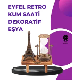 Ev, Ofis ve Kafeler İçin Retro Ahşap Kum Saati Dekorasyonu