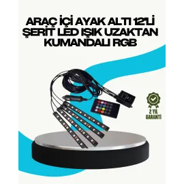 RGB Geçişli 4 Parça Araç İçi Aydınlatma