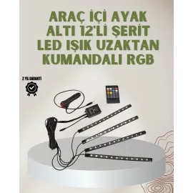 RGB LED Araç İçi Aydınlatma – Kumandalı Sistem