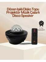 Yıldız & Okyanus Dalga Projektörü – Bluetooth / USB Hoparlörlü