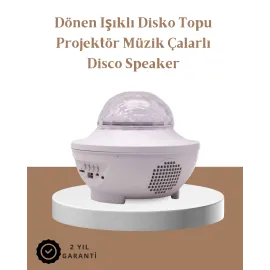 Müzik Ritimli Işık Değişimi & Dönen Dalga Efekti – Galaxy Projektör