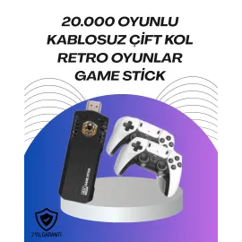 Kablosuz Retro Oyun Konsolu – Binlerce Oyun ve HD Görüntü ile Keyifli Oyun Deneyimi