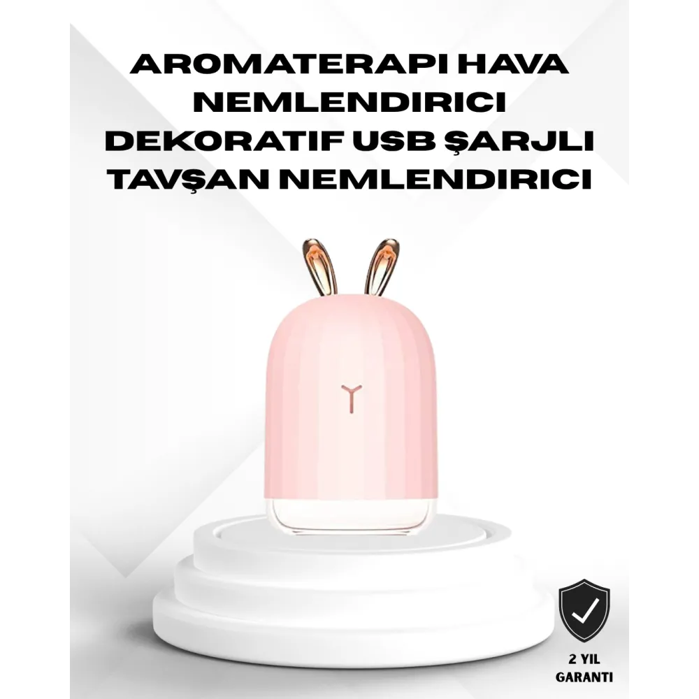 Ultrasonik Hava Nemlendirici 200 Ml Aroma Difüzör Led Işıklı Sessiz