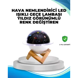 Gece Lambası Özellikli Taşınabilir Nemlendirici Ve Aromaterapi Cihazı Usb Girişli