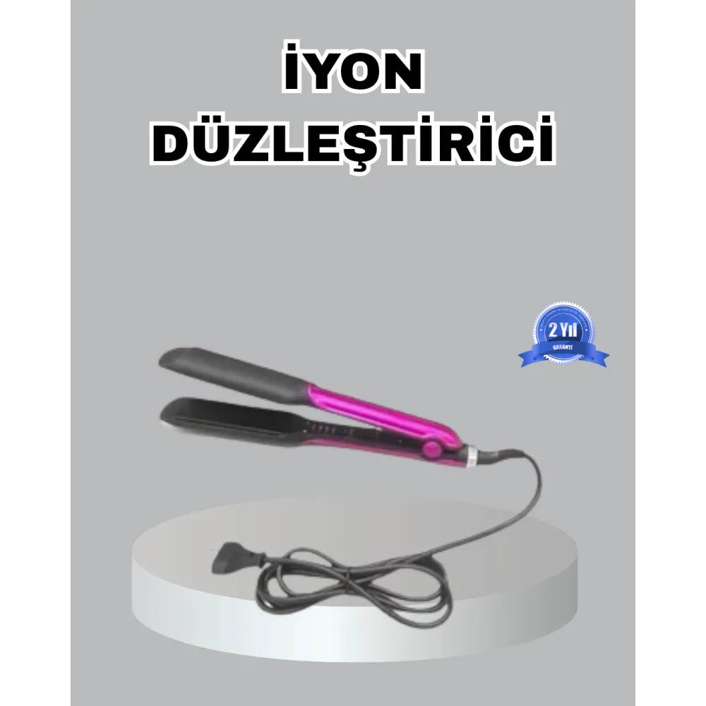 Seramik Plakalı Saç Düzleştirici – Plaka Kilitli Ve Elektriklenme Önleyici
