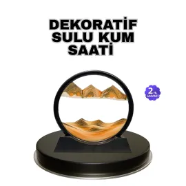 Şeffaf Dekoratif Kum Saati – Dayanıklı Gövde, Minimalist Stil, Masa ve Vitrin Aksesuarı