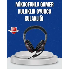 Bilgisayar Oyuncu Kulaklığı – Yumuşak Pedli, Dayanıklı İpli Kablo