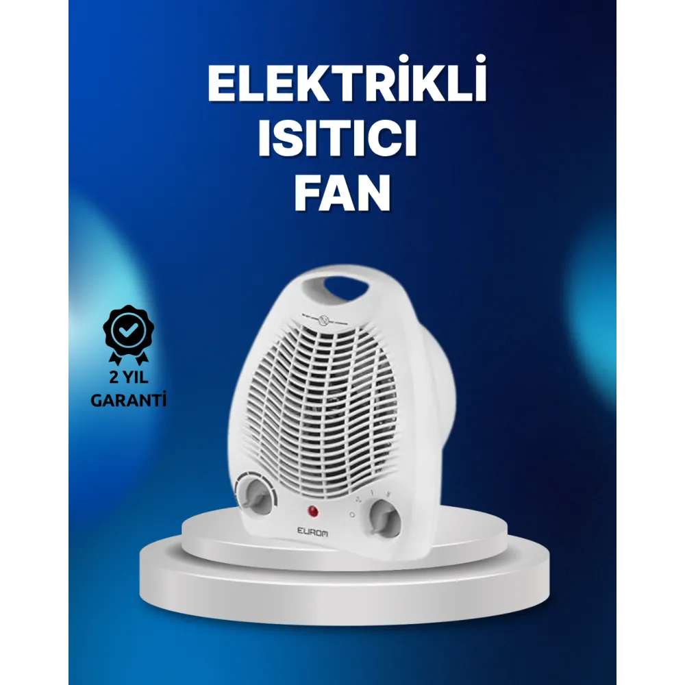 Mini Elektrikli Isıtıcı – 2000W Güç, Fanlı Isıtma, 3 Isı Modu