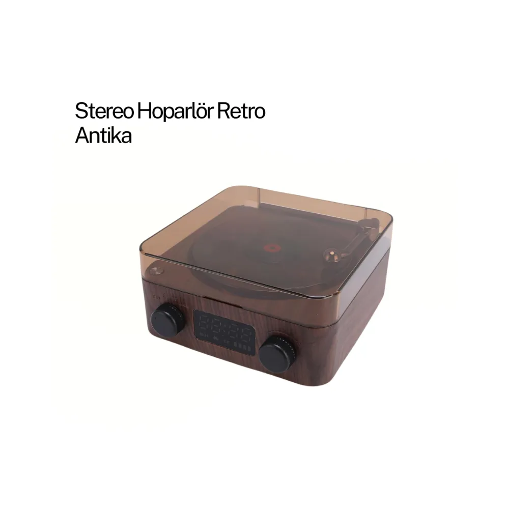 Gramafon Speaker Kahverengi