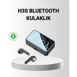 Ayna Ekranlı Bluetooth 5.1 Kablosuz Kulaklık – 3500 mAh Şarj Kutusu, Suya Dayanıklı