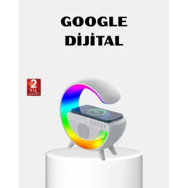 Rgb Işıklı Kablosuz Şarjlı Hoparlör – Fm Radyolu Akıllı Gece Lambası