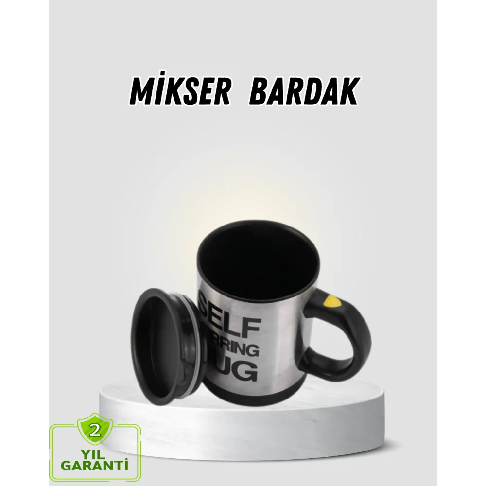 Akıllı Kendi Kendini Karıştıran Termal Kupa – Paslanmaz Çelik