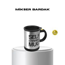 Paslanmaz Çelik Kendi Kendini Karıştıran Akıllı Kupa – Isı Yalıtımlı