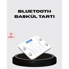 Akıllı Dijital Baskül – Bluetooth Bağlantılı, 8 Ölçüm Verili, Akıllı Vücut Analiz Tartısı